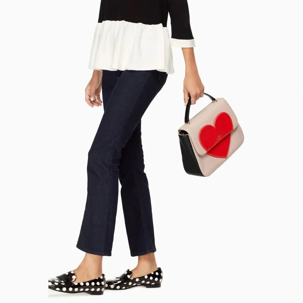 Kate Spade Be Mine Alexis Heart Satchel Purse Bag